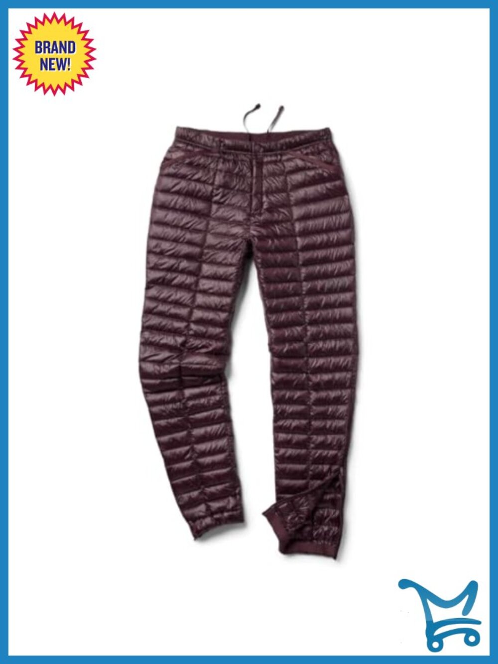 Ultralight Down Pants Ripstop Insulated Outdoor Hiking Backcountry